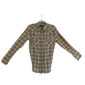 Adorable Hurley woman’s long sleeve button up cotton shirt size medium.